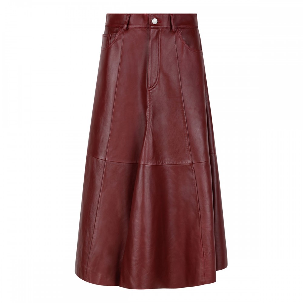 Mid Serenity leather skirt