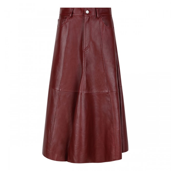 Mid Serenity leather skirt