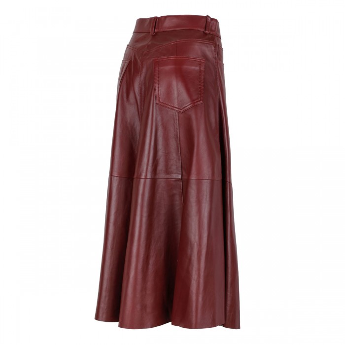 Mid Serenity leather skirt