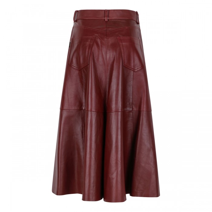 Mid Serenity leather skirt