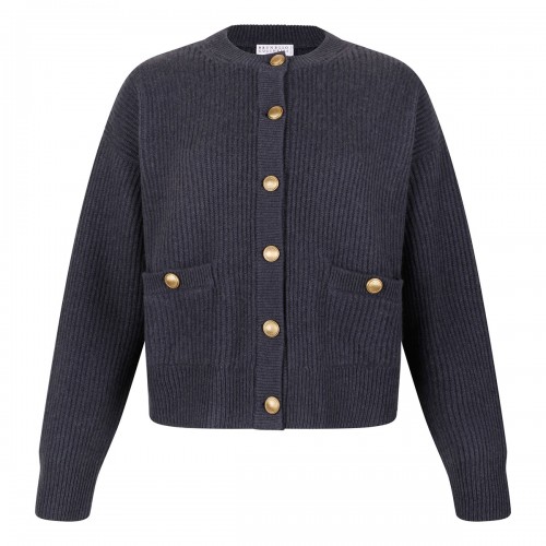 Ribbed knit cardigan