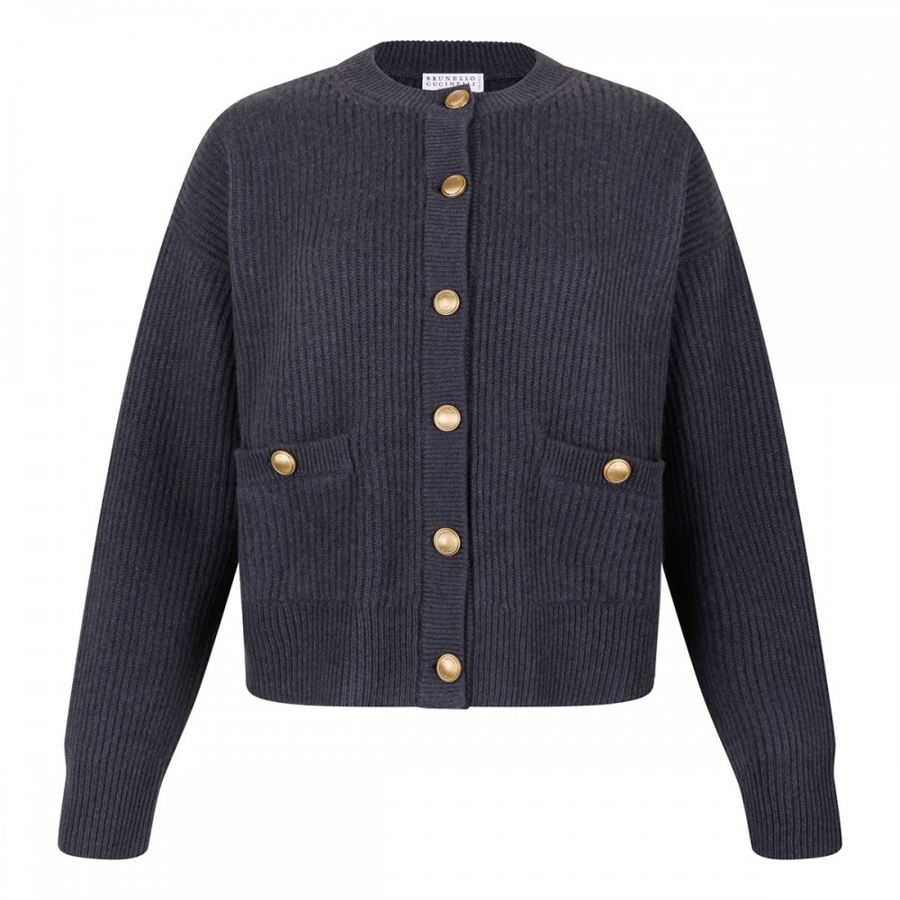 Ribbed knit cardigan