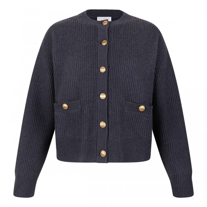 Ribbed knit cardigan