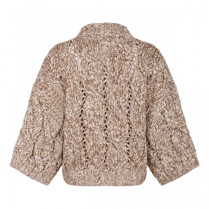 Cable knit cardigan
