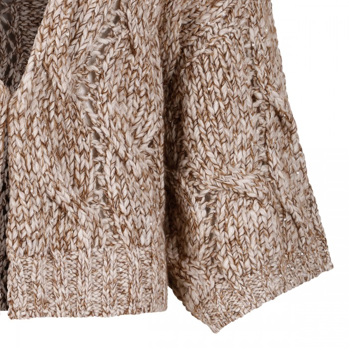 Cable knit cardigan