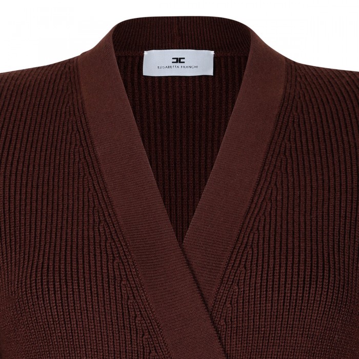 Knit mini coat dress