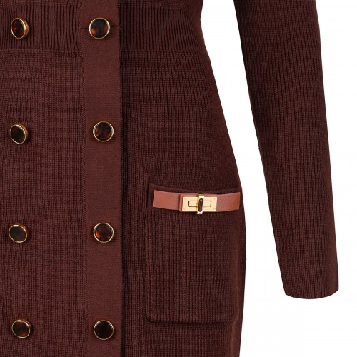 Knit mini coat dress 2