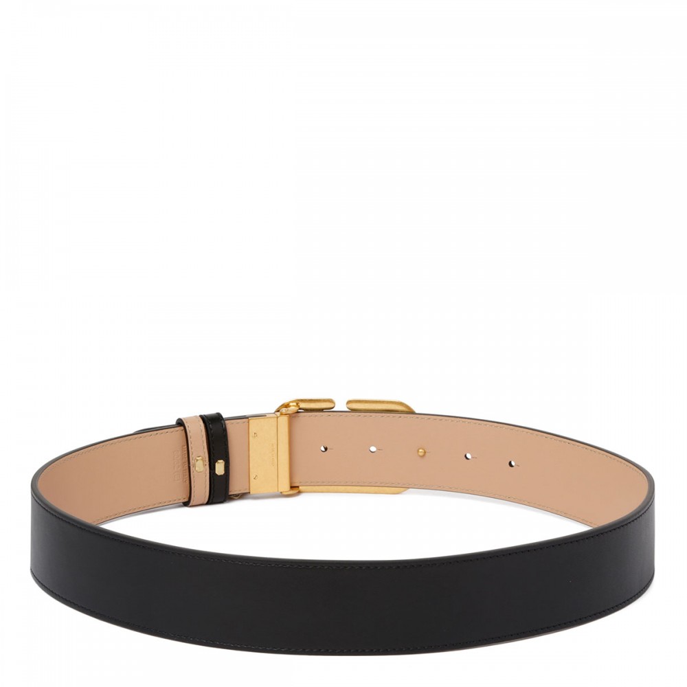 Vlogo signature reversible belt