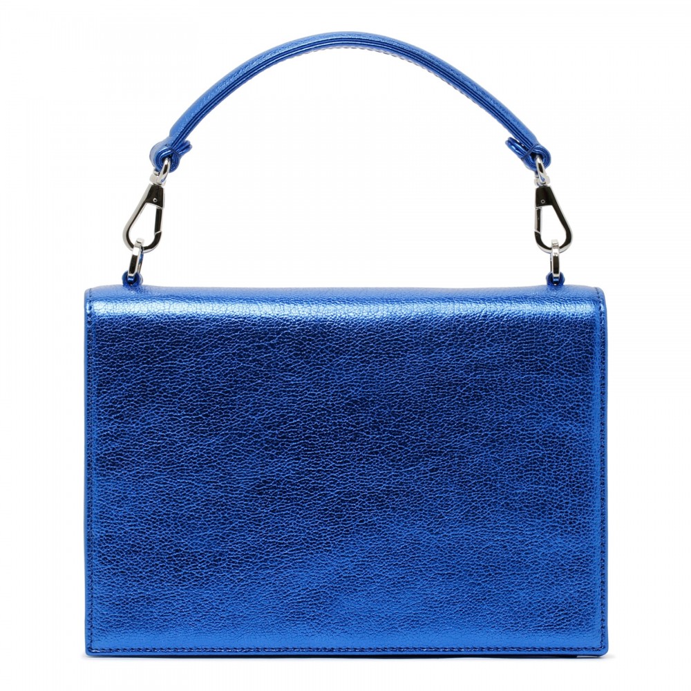Sixty metallic cobalt blue bag