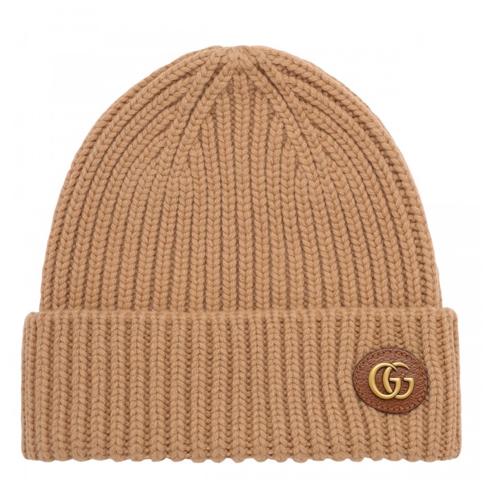 Wool cashmere beanie