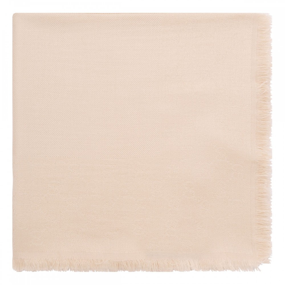 GG wool silk jacquard scarf