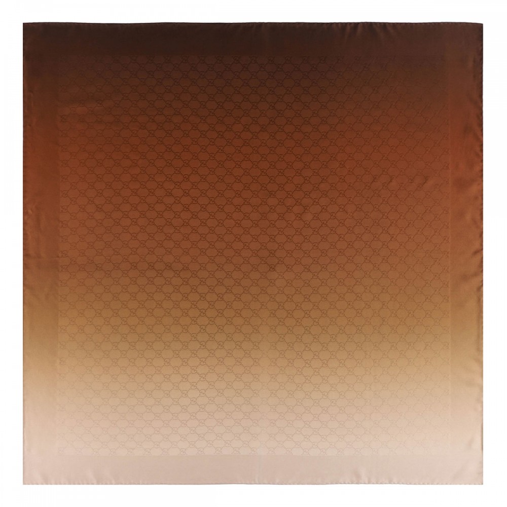 Printed silk jacquard carré