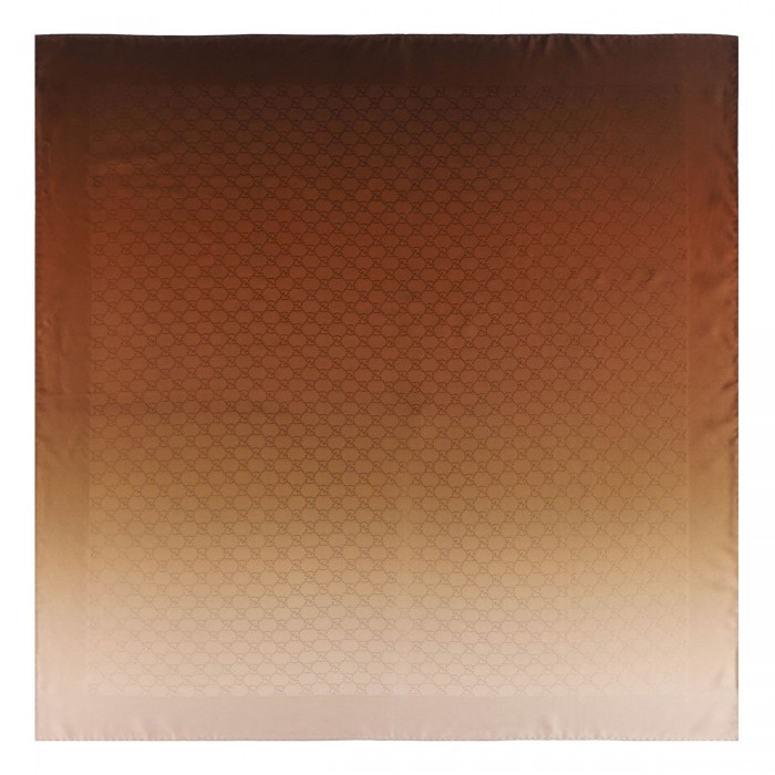 Printed silk jacquard carré