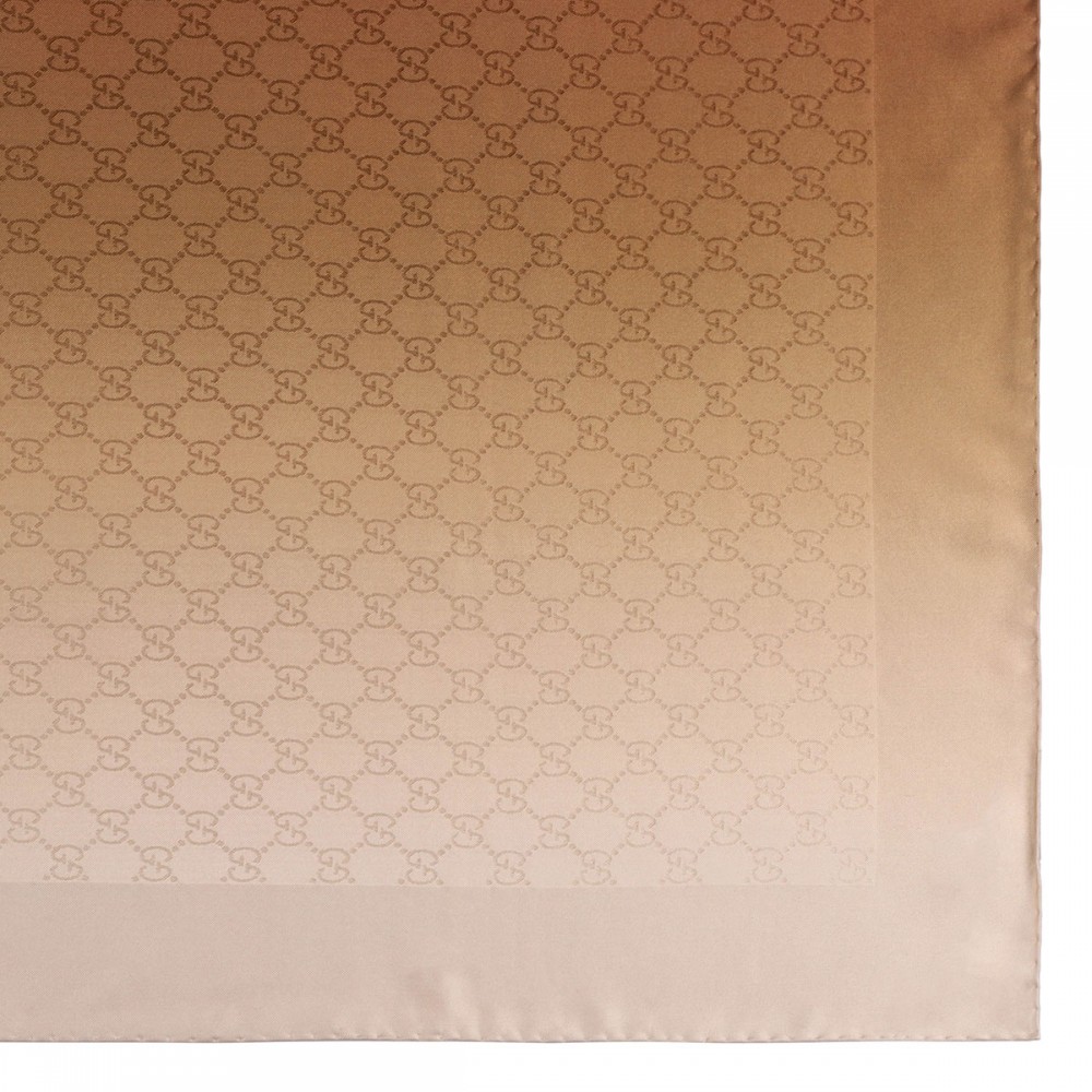 Printed silk jacquard carré