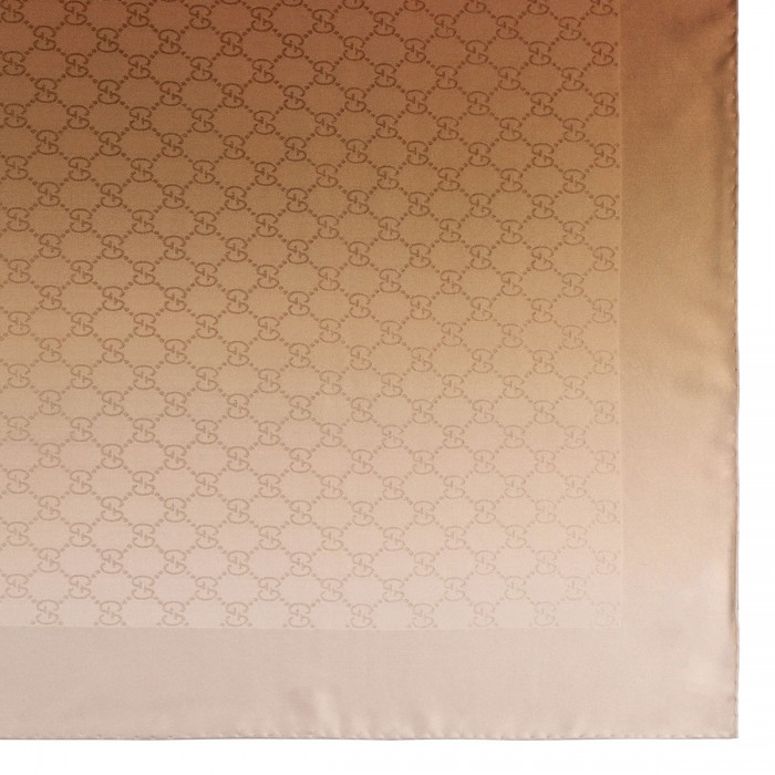 Printed silk jacquard carré