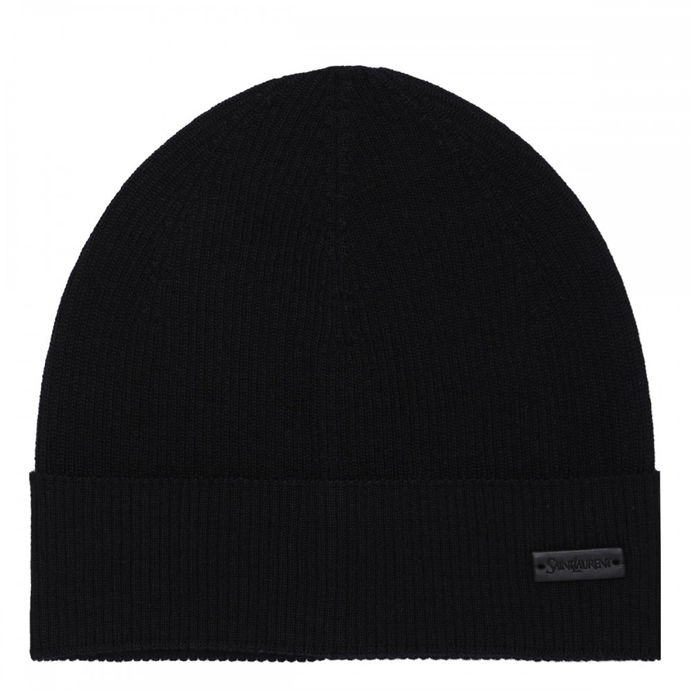 Logo black beanie | Le Noir - Unconventional Luxury