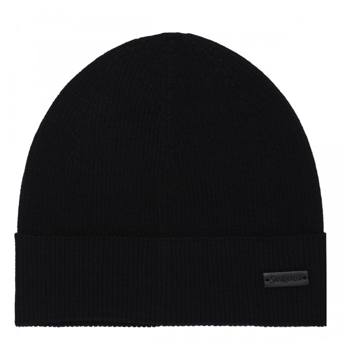 Logo black beanie