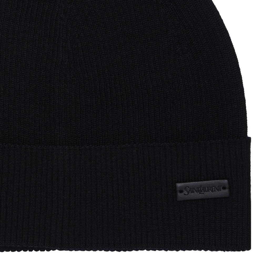 Logo black beanie