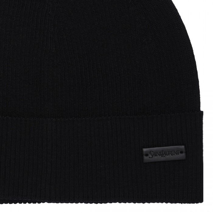 Logo black beanie