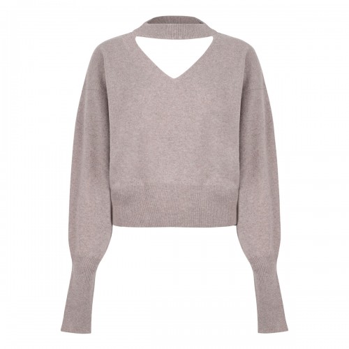Beige wool sweater