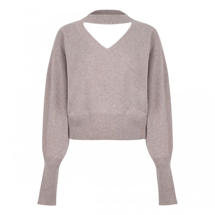 Beige wool sweater
