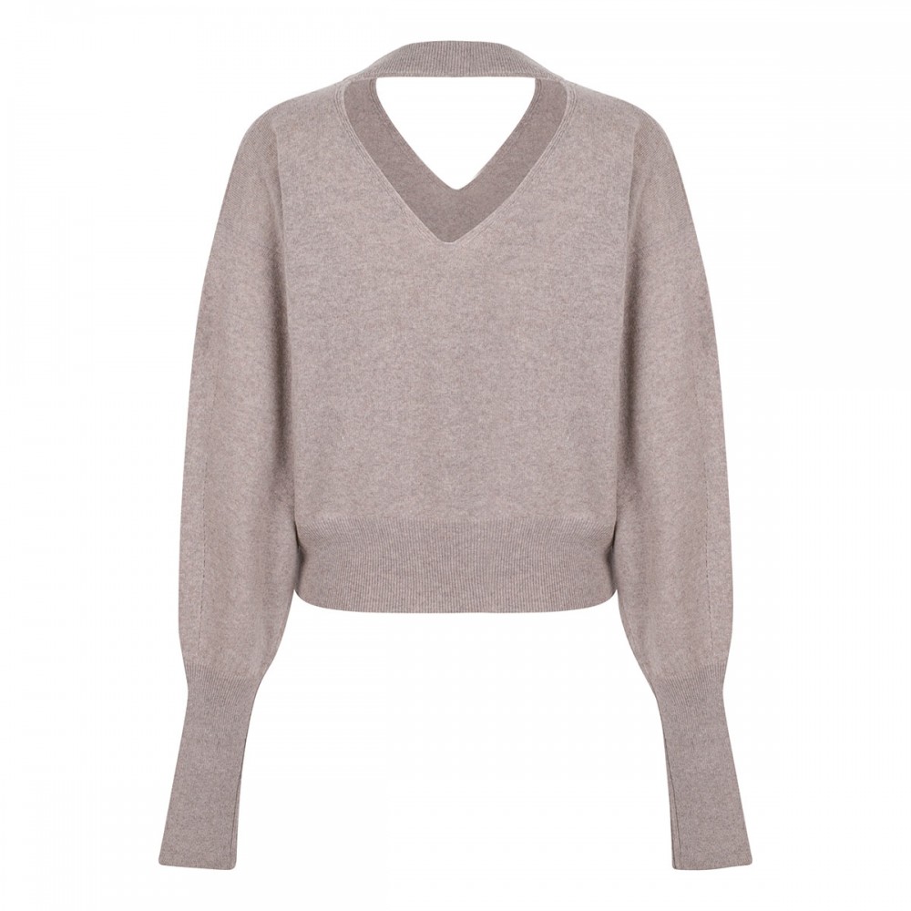 Beige wool sweater
