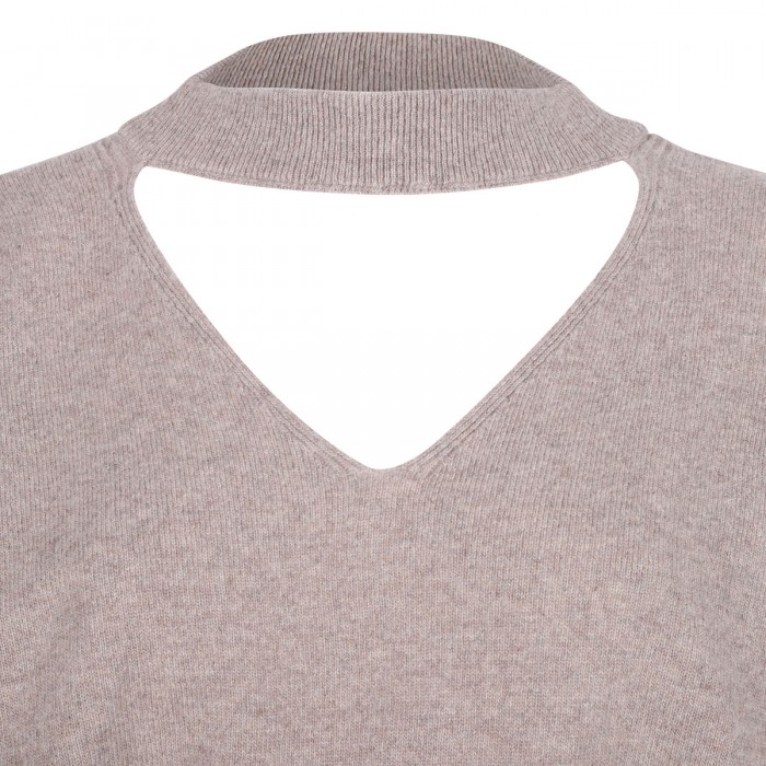 Beige wool sweater