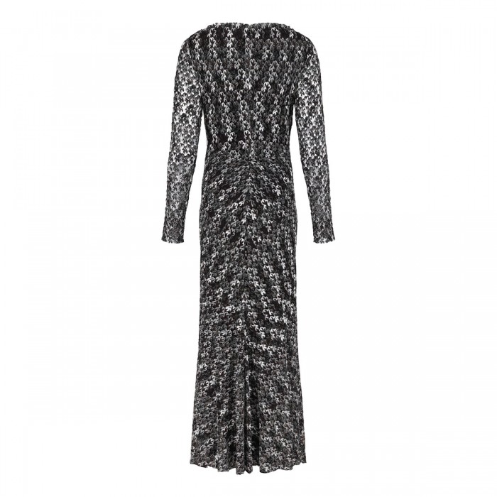 Embroidered lace long dress