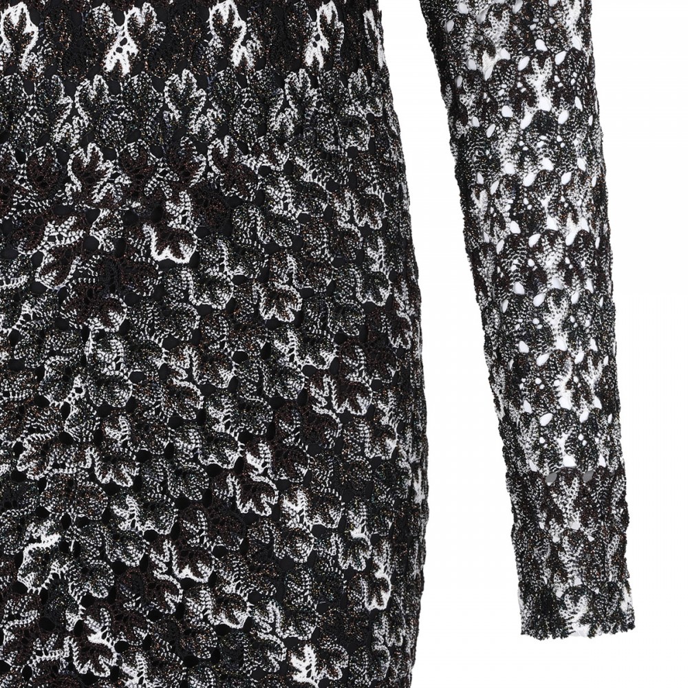 Embroidered lace long dress