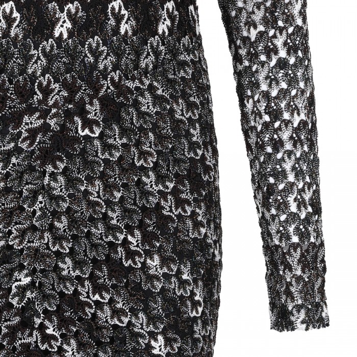 Embroidered lace long dress