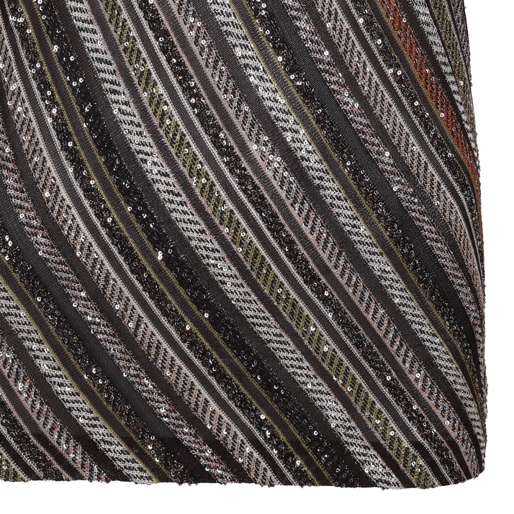 Herringbone halter-neck top