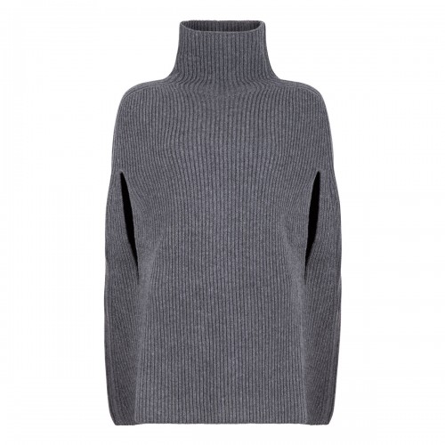 Wool cape sweater