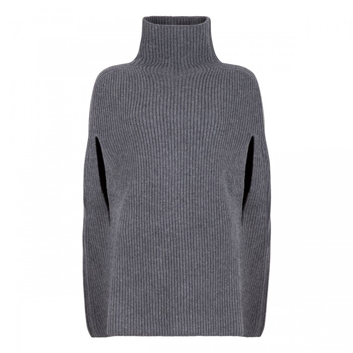 Wool cape sweater