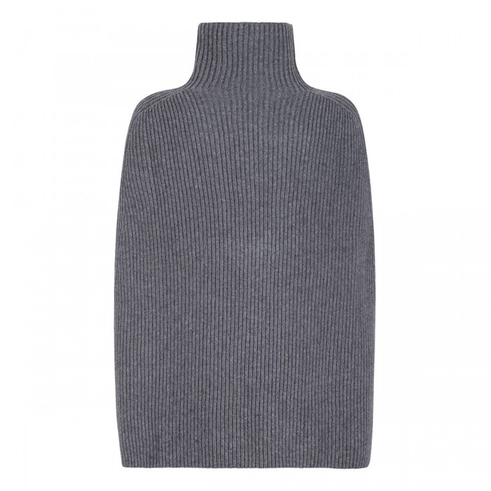 Wool cape sweater