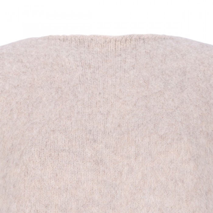 Wool blend boat-neck sweater