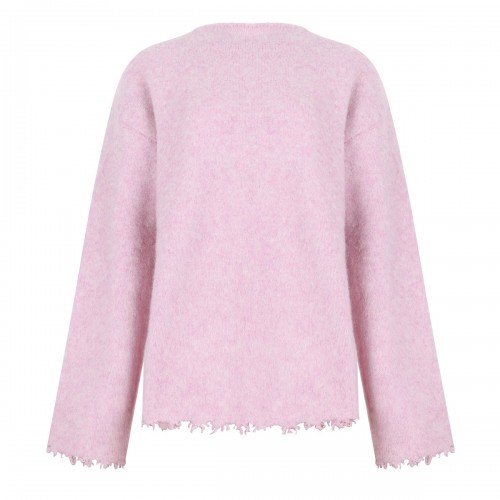 Wool blend boat-neck sweater