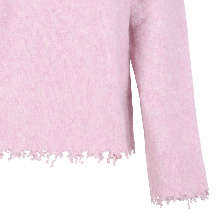 Wool blend boat-neck sweater