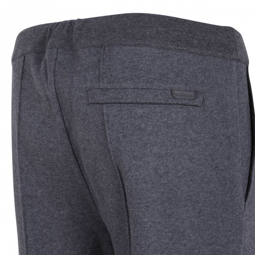 Dark gray melange sweat pants 2