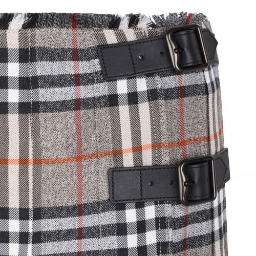 Check wool midi kilt 2