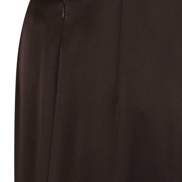 Deep brown pencil skirt