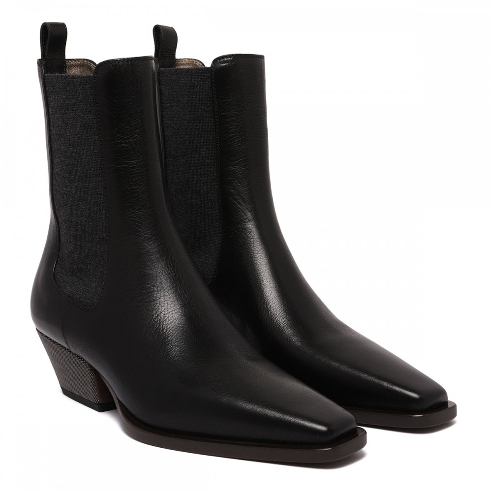 Leather Chelsea boots