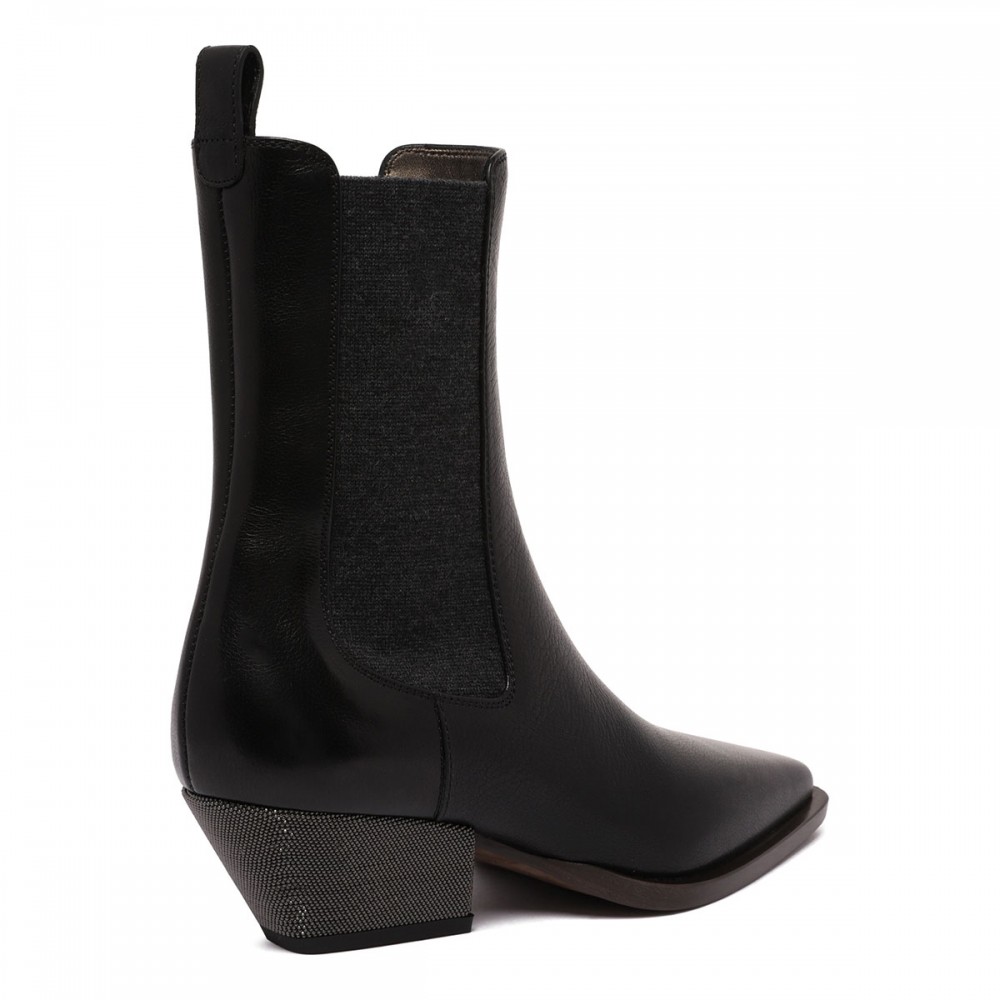 Leather Chelsea boots