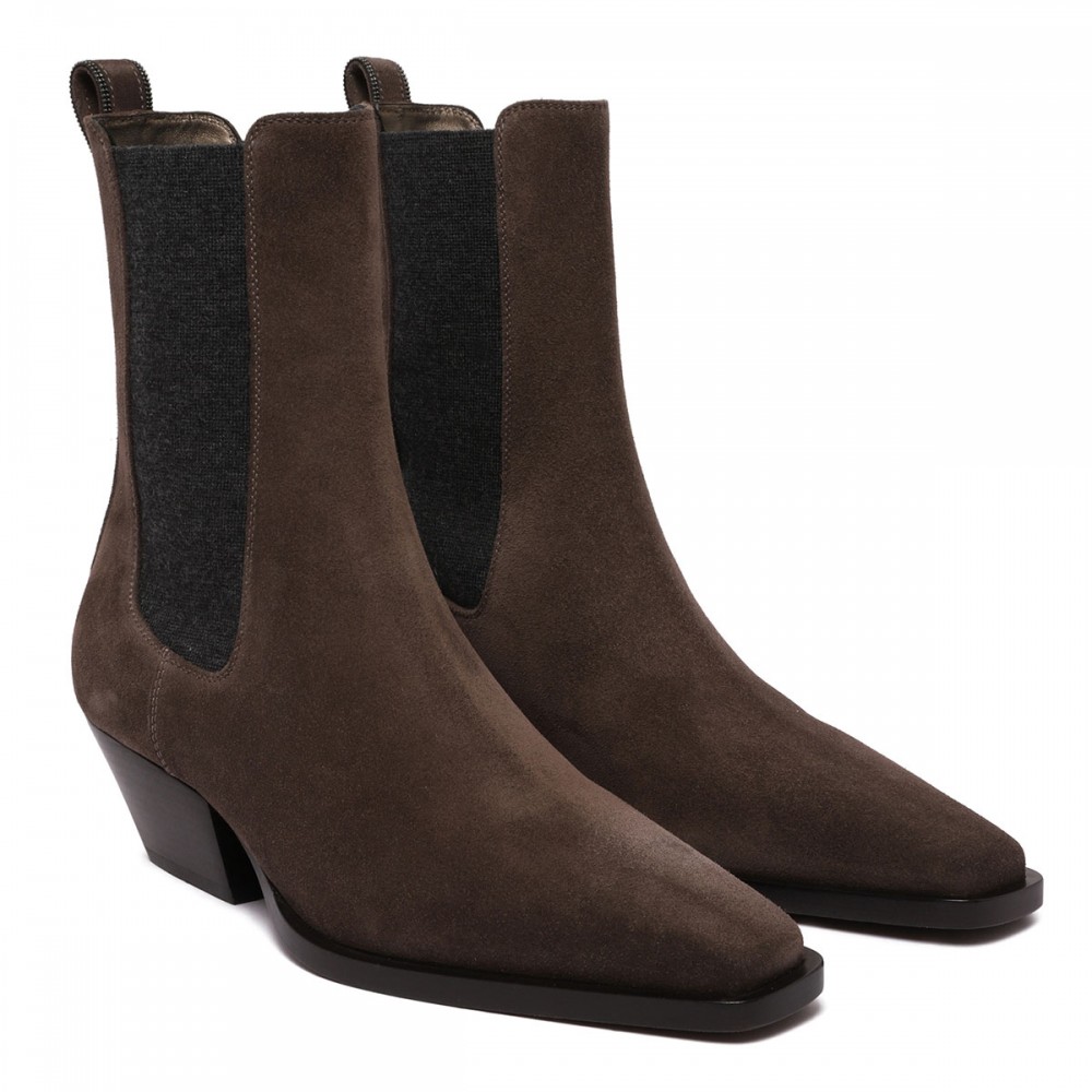Suede Chelsea boots