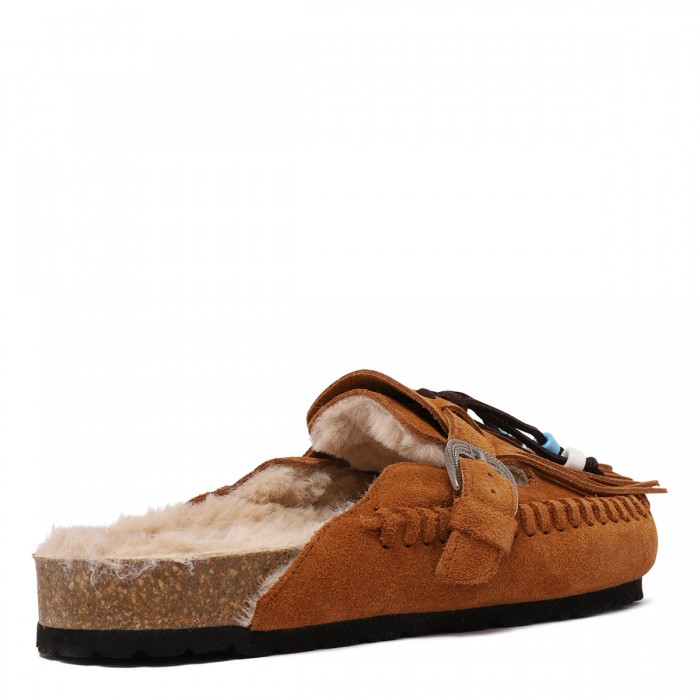 Caribe suede mules