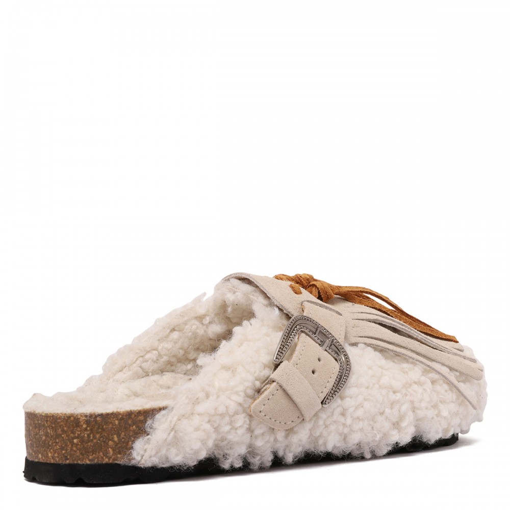 Sabot eco fur clogs