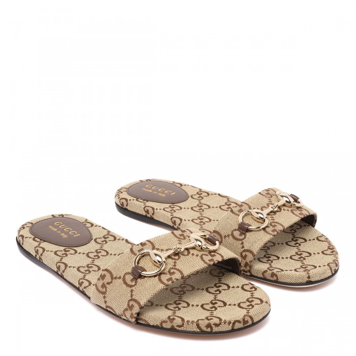 Horsebit silde sandals