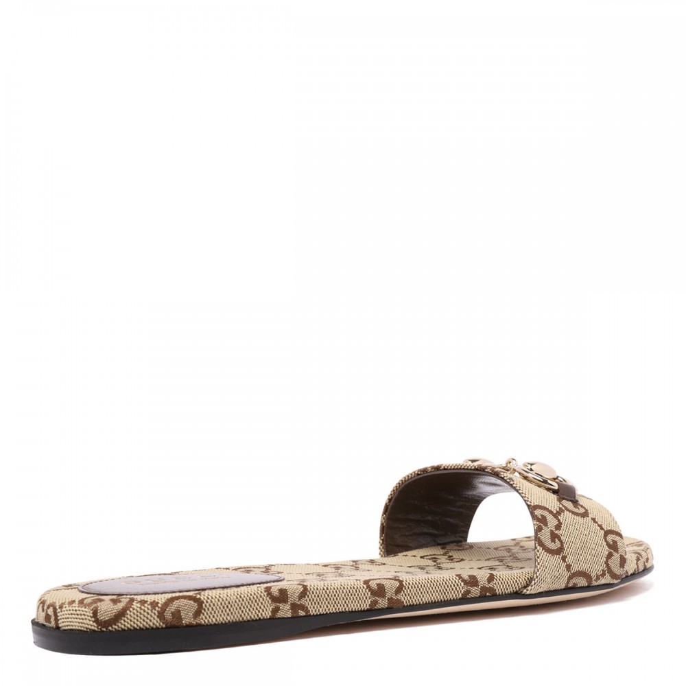 Horsebit silde sandals