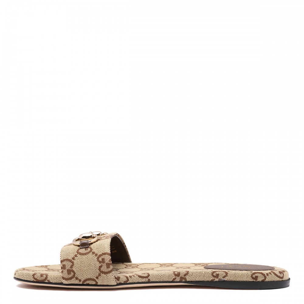Horsebit silde sandals
