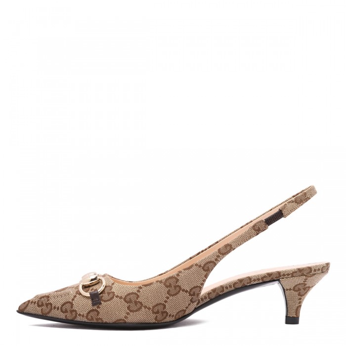 Horsebit slingback pumps