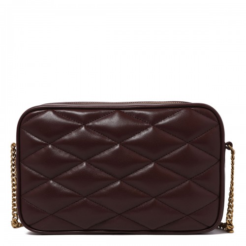 Matelassé leather camera bag